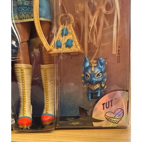 2022 Monster High Cleo DeNile Deluxe Set With Tut Cat Pet Doll New NIB - Picture 2 of 9